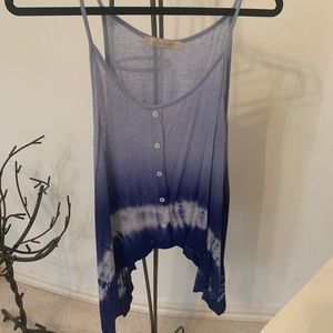 Haute Society Tank Top! Blue Tie Dye